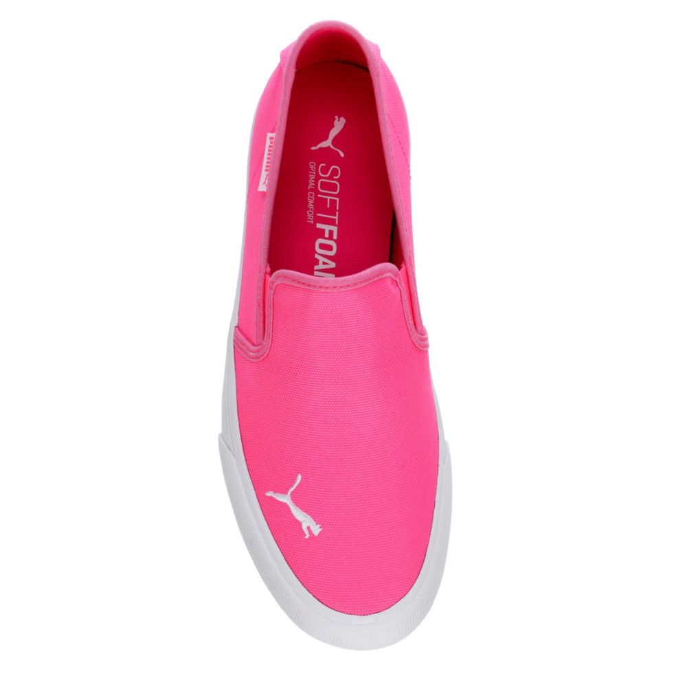 hot pink slip on sneakers