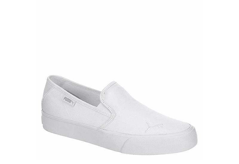 WHITE PUMA Womens Bari Slip On Sneaker