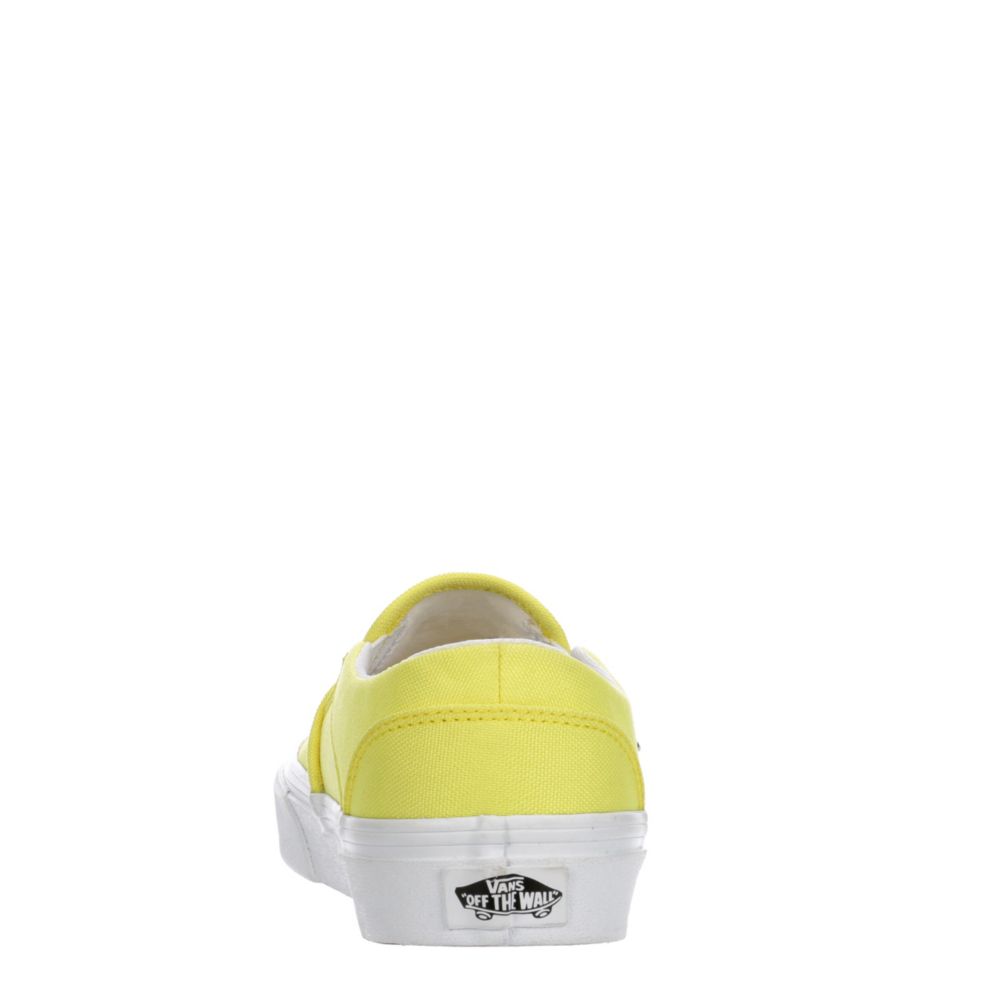 light yellow slip on vans