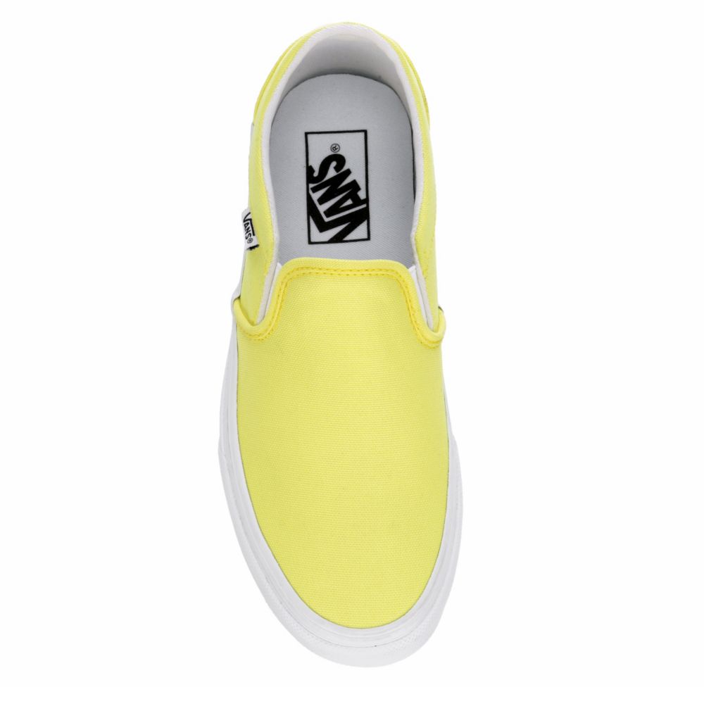 bright yellow slip on vans