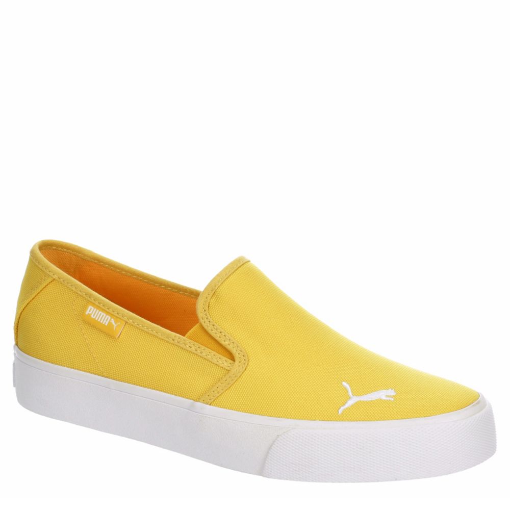 mustard slip on shoes