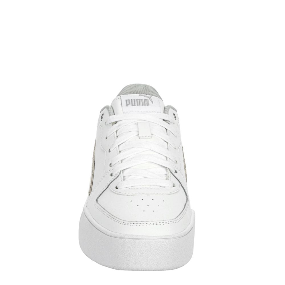 puma women's white platform sneakers