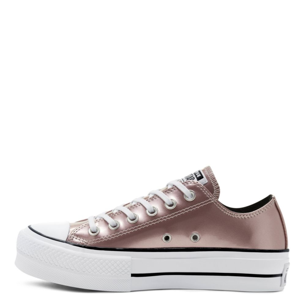 silver converse womens