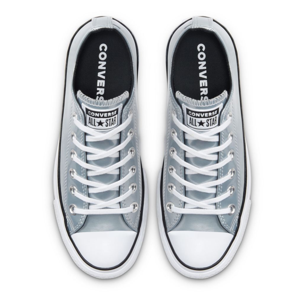 silver converse womens