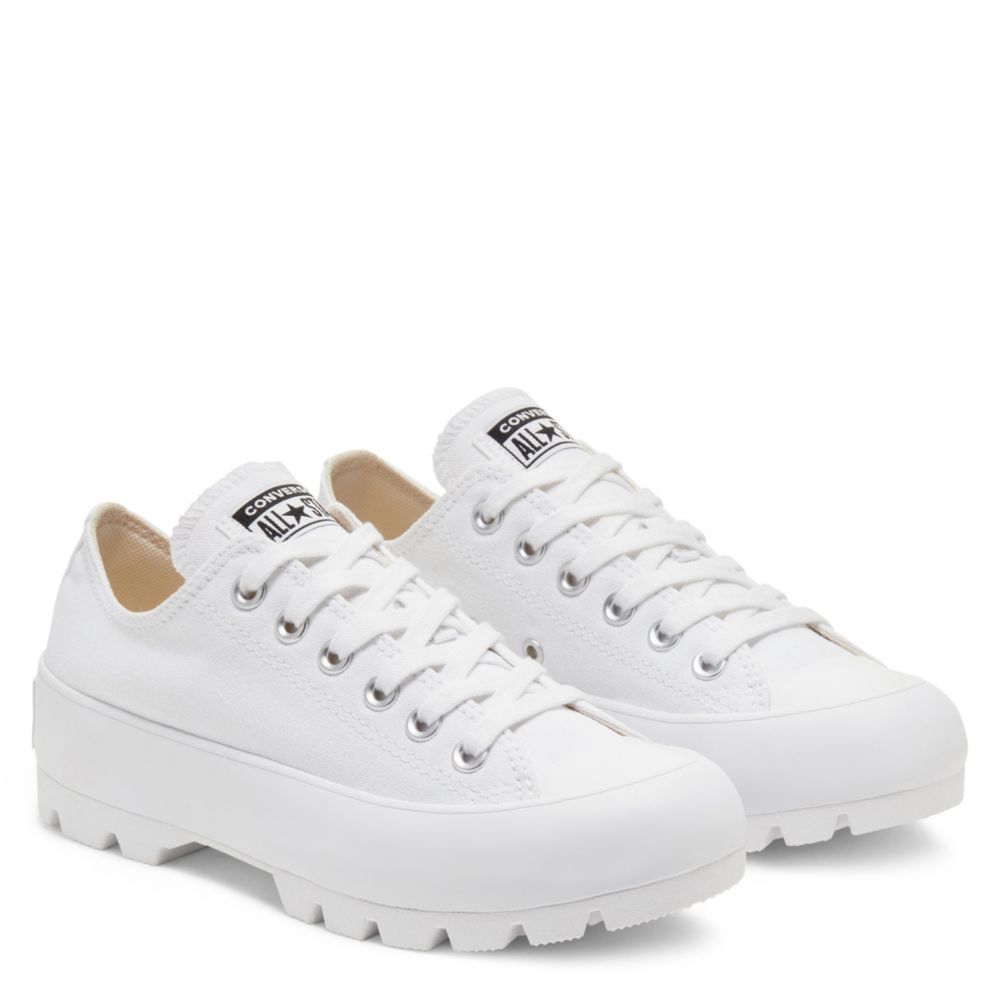 converse lugged low top white