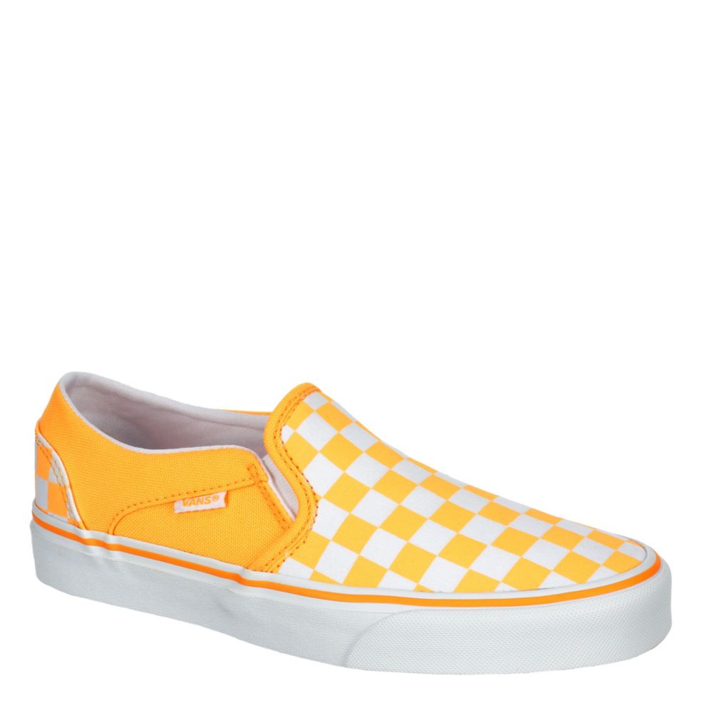 orange vans slip on