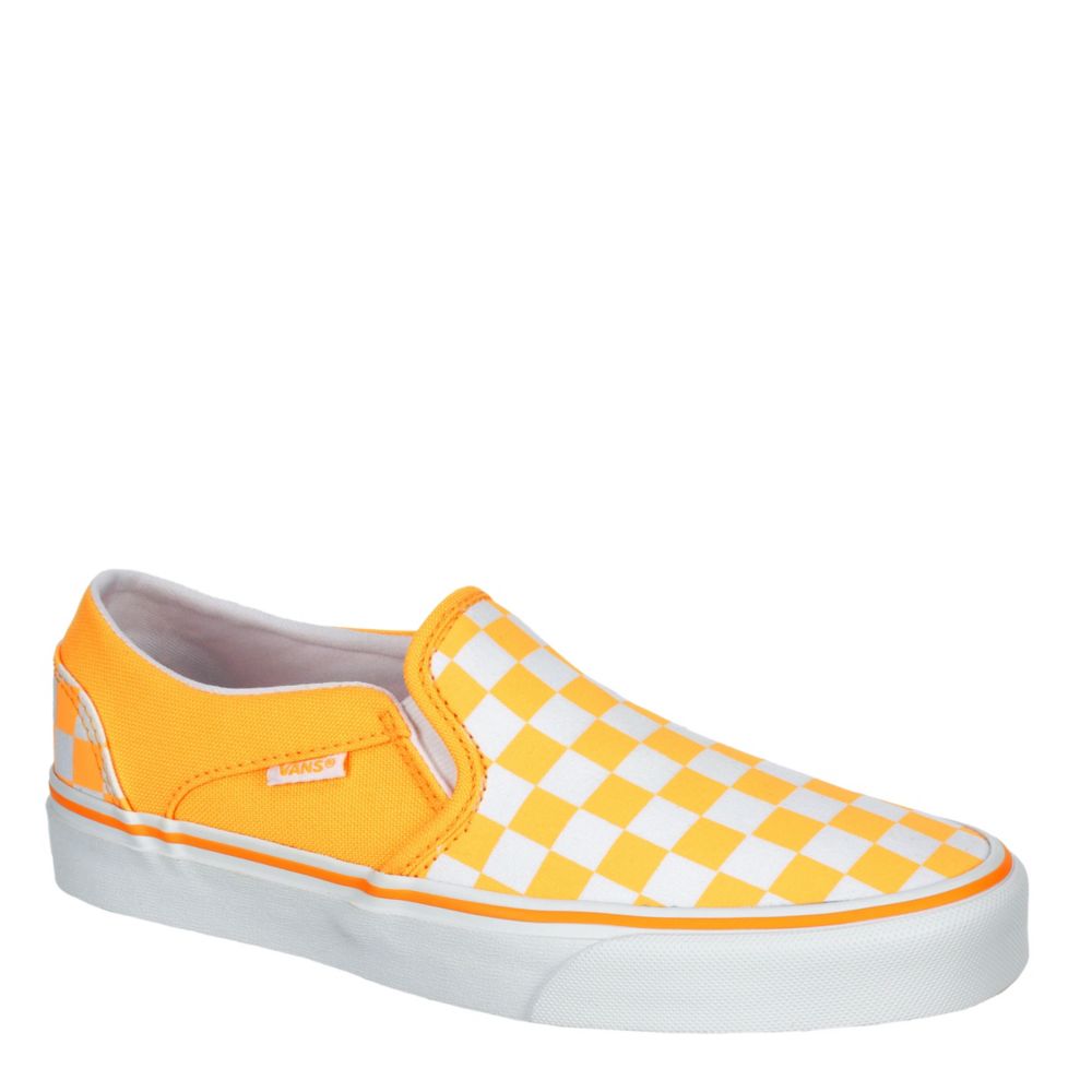 orange and white vans