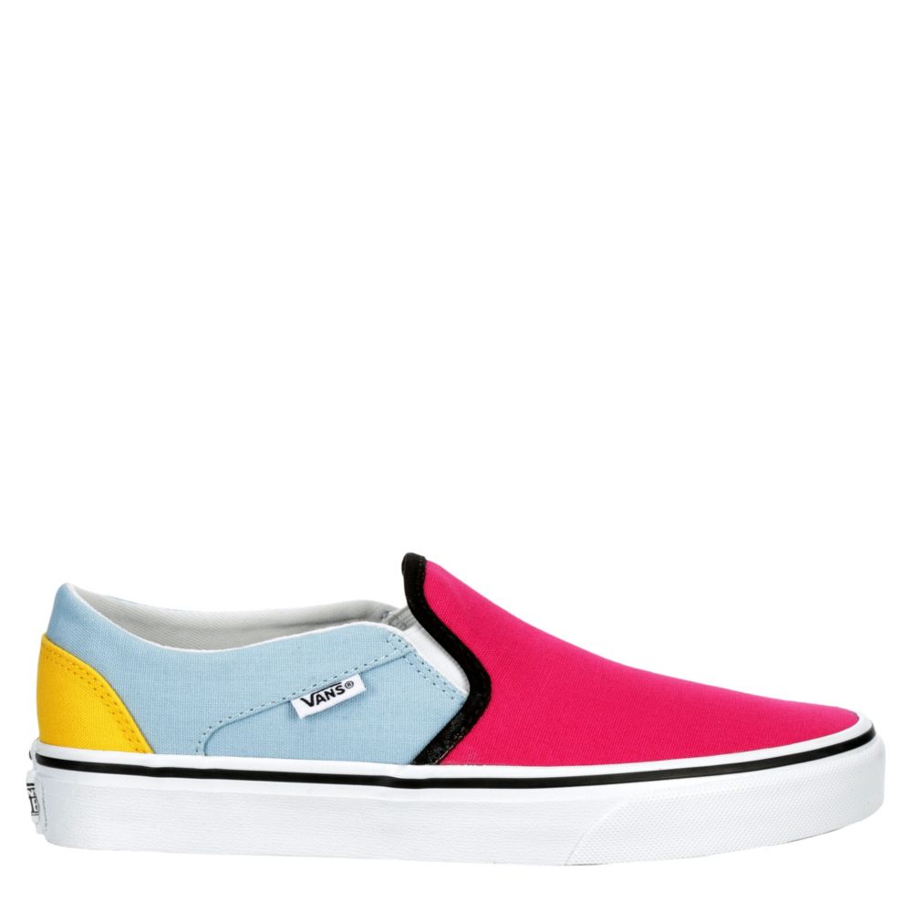 colorful slip on vans