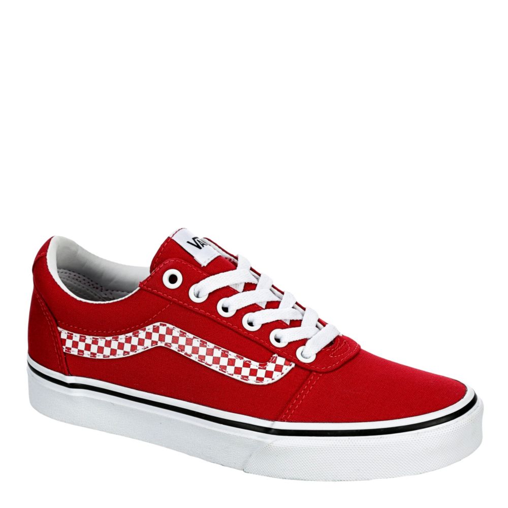 Red Vans Womens Ward Sneaker | Athletic 
