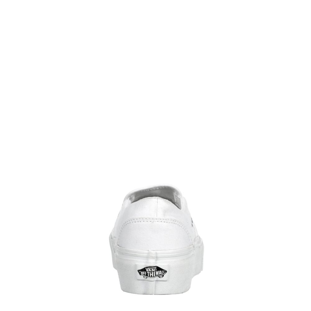 vans asher platform white