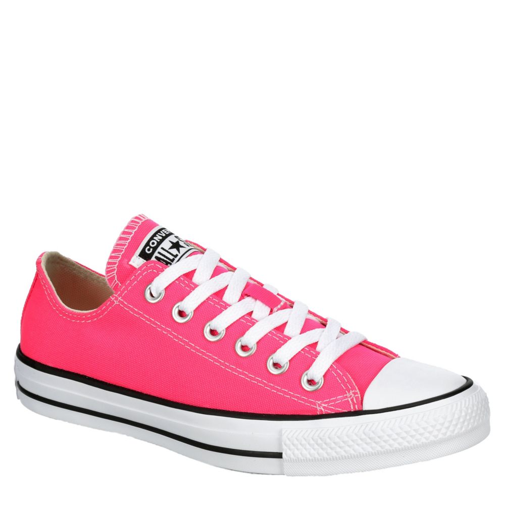 pink low top converse shoes