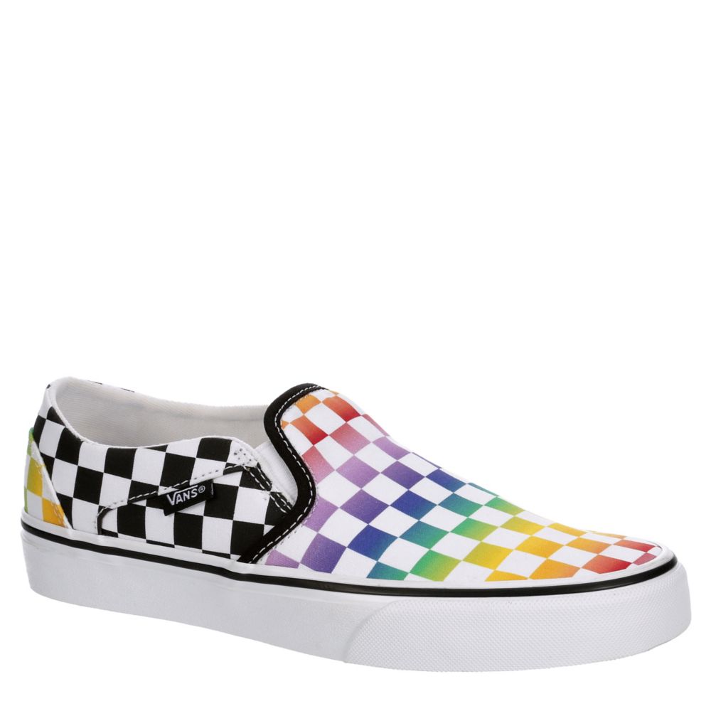 multicolor vans checkerboard