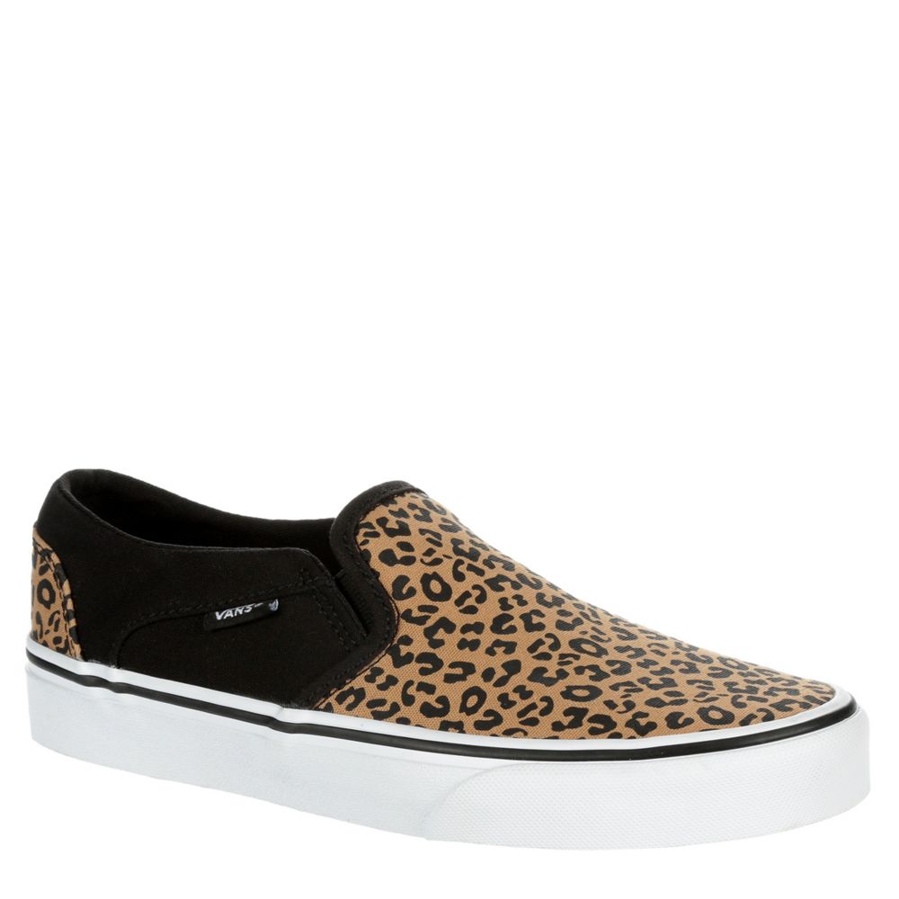 Leopard Vans Womens Asher Slip Sneaker Womens | Rack Room Shoes