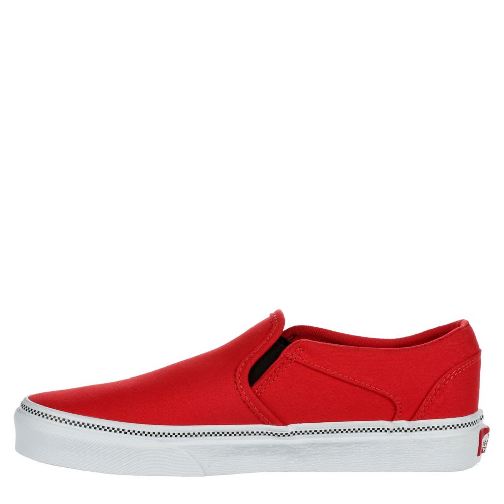 red slip ons