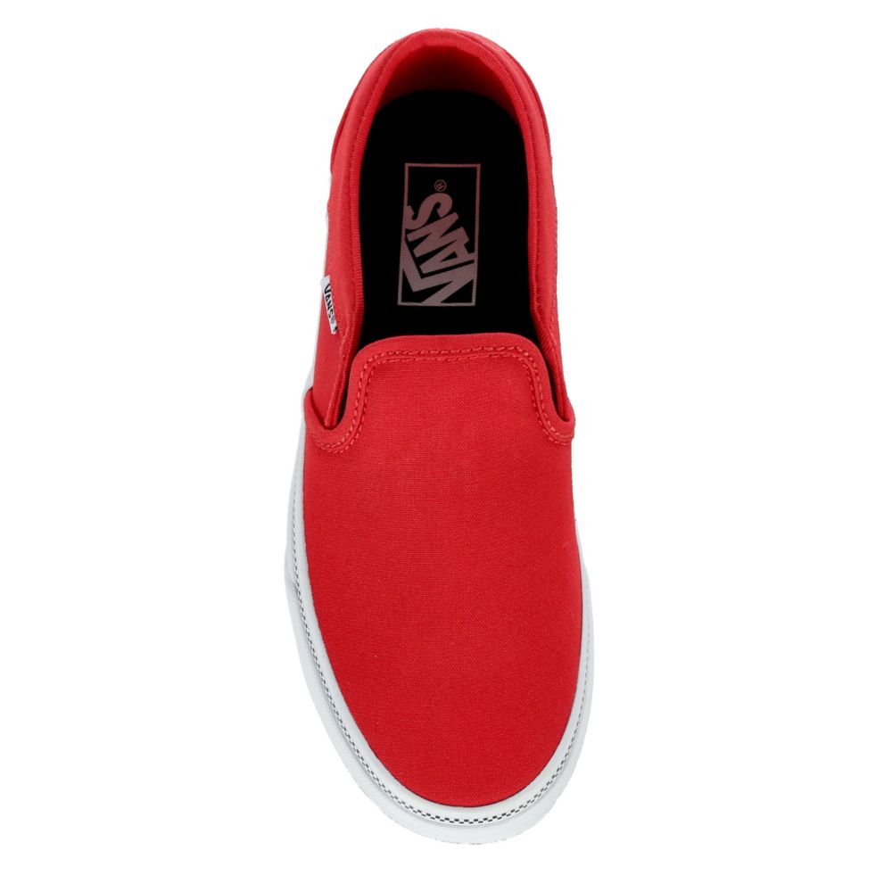 red slip ons