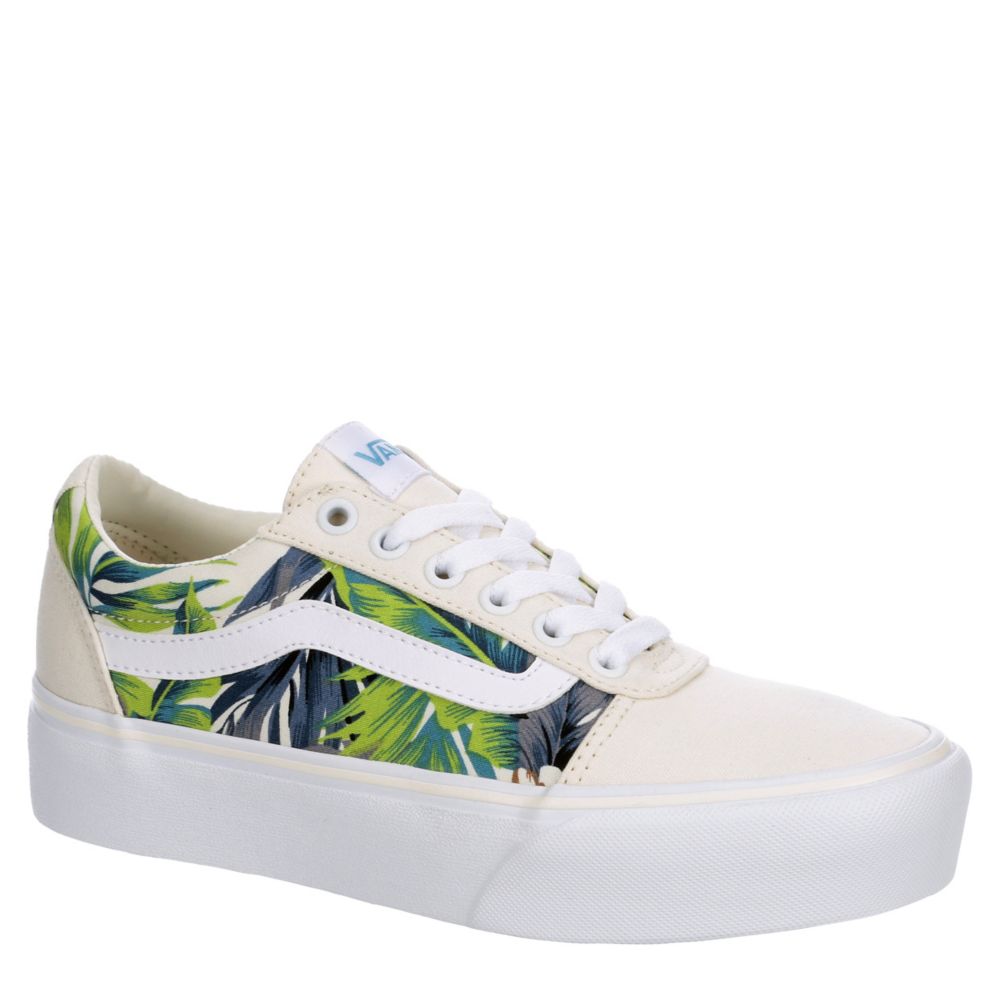 vans platform floral