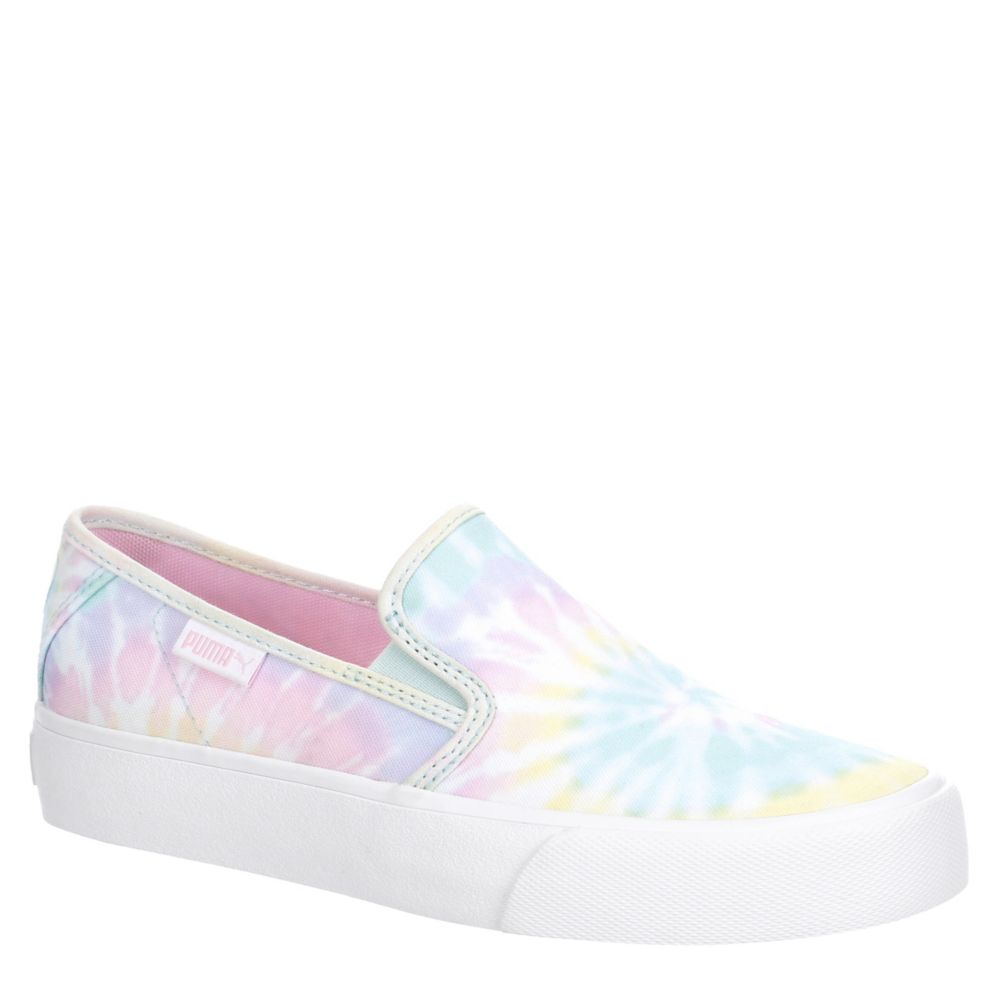 tie dye slip on vans womens