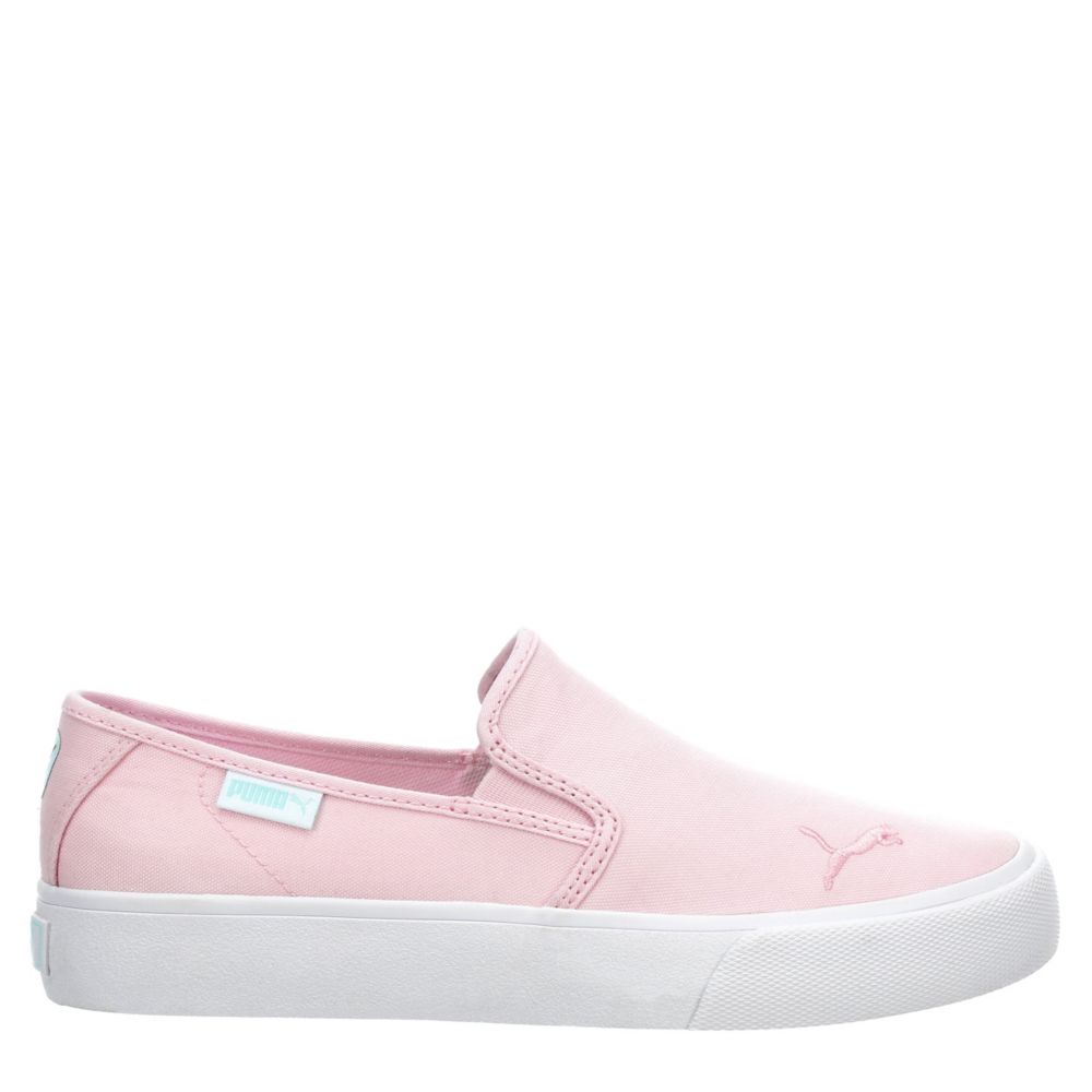 vans shoes pink slip on