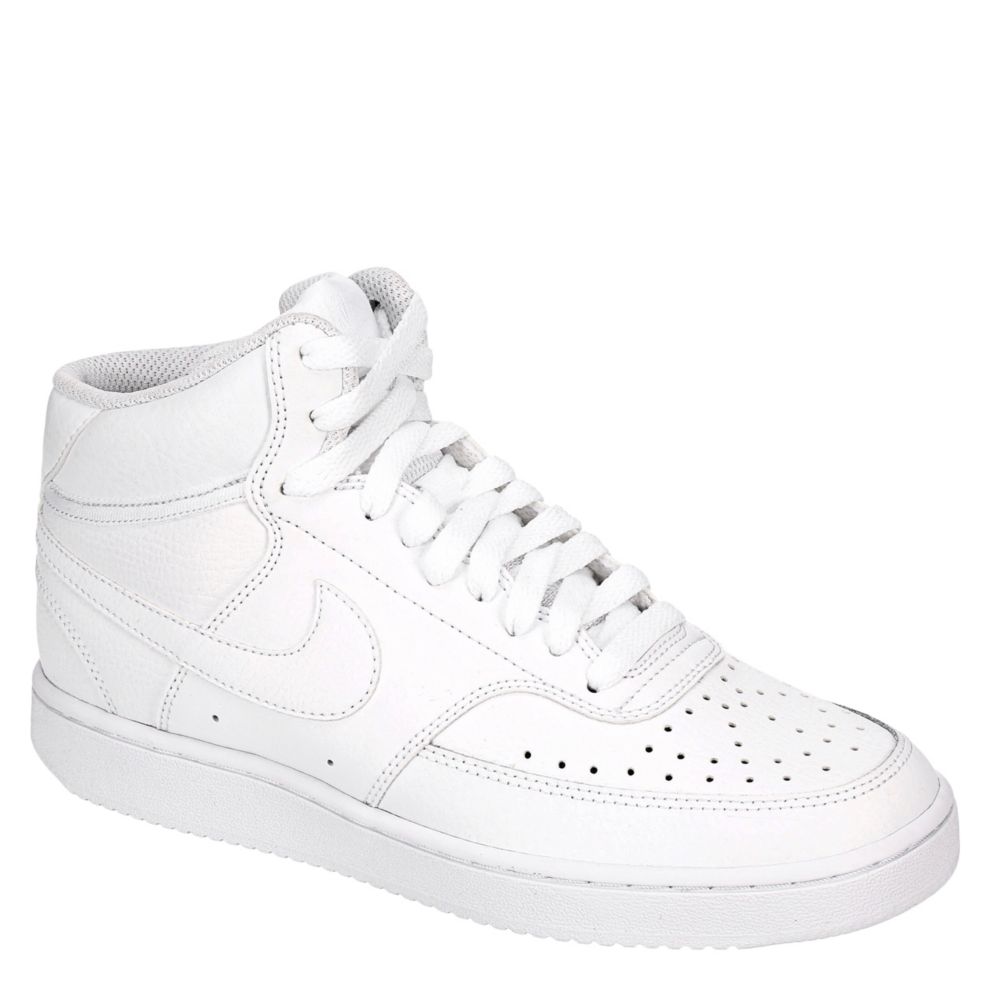 White Womens Court Mid Sneaker | Womens Rack Room Shoes