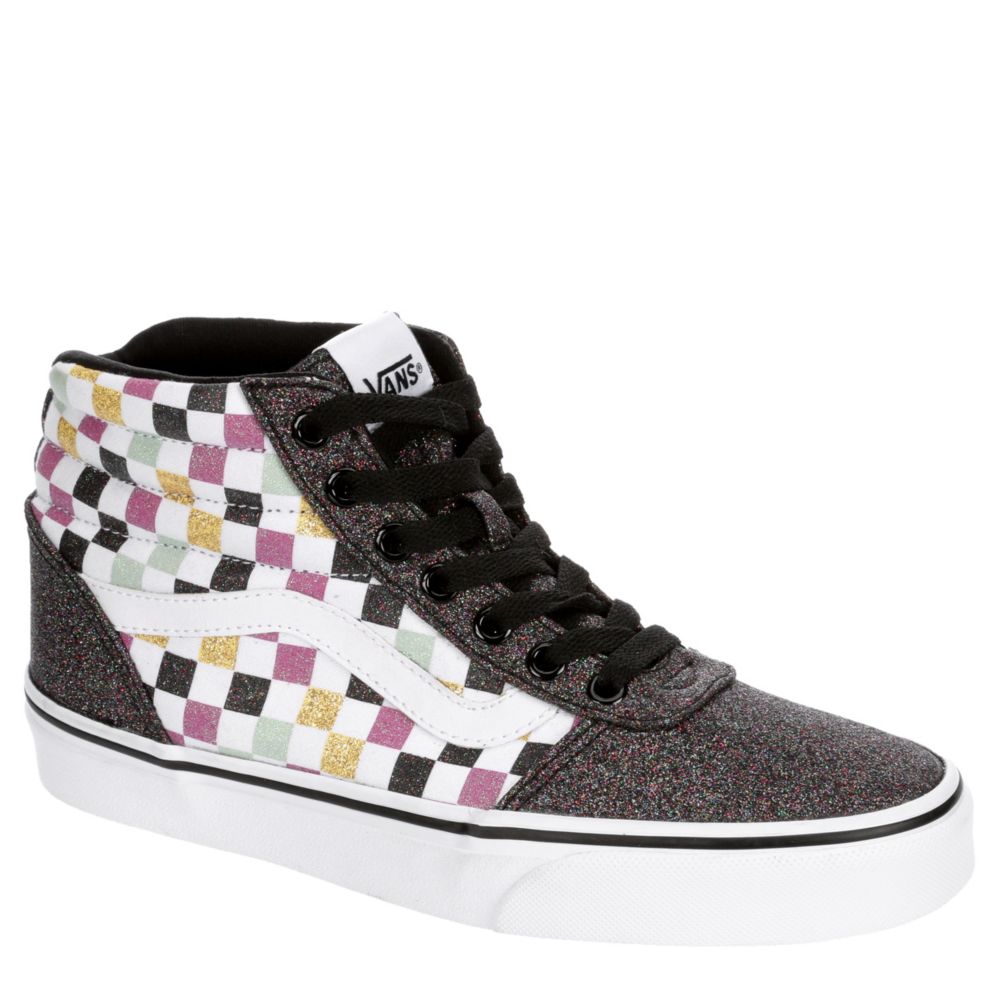 glitter high top vans womens