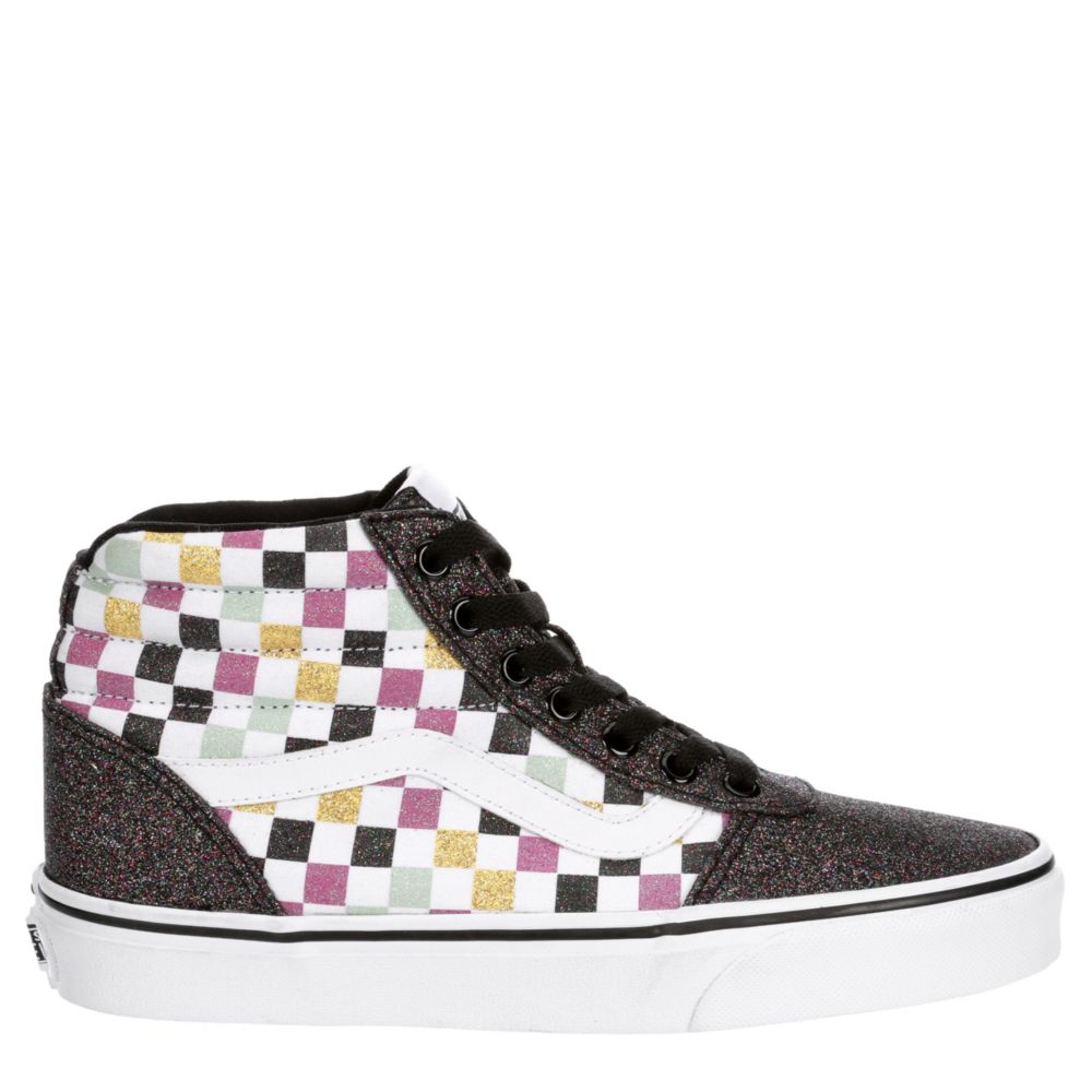 womens checkered vans high tops