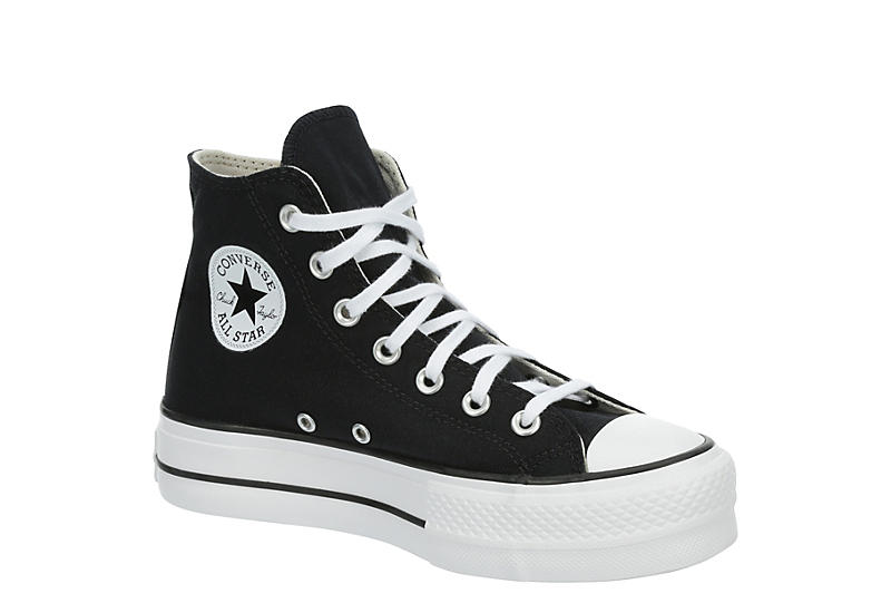 Gouverneur kolf Jong Black Converse Womens Chuck Taylor All Star High Top Platform Sneaker |  Womens | Rack Room Shoes