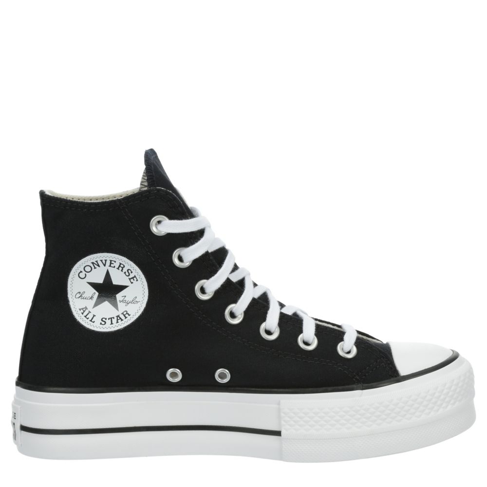 Black Converse Womens Chuck Taylor All Star High Top Platform Sneaker | Womens | Room Shoes