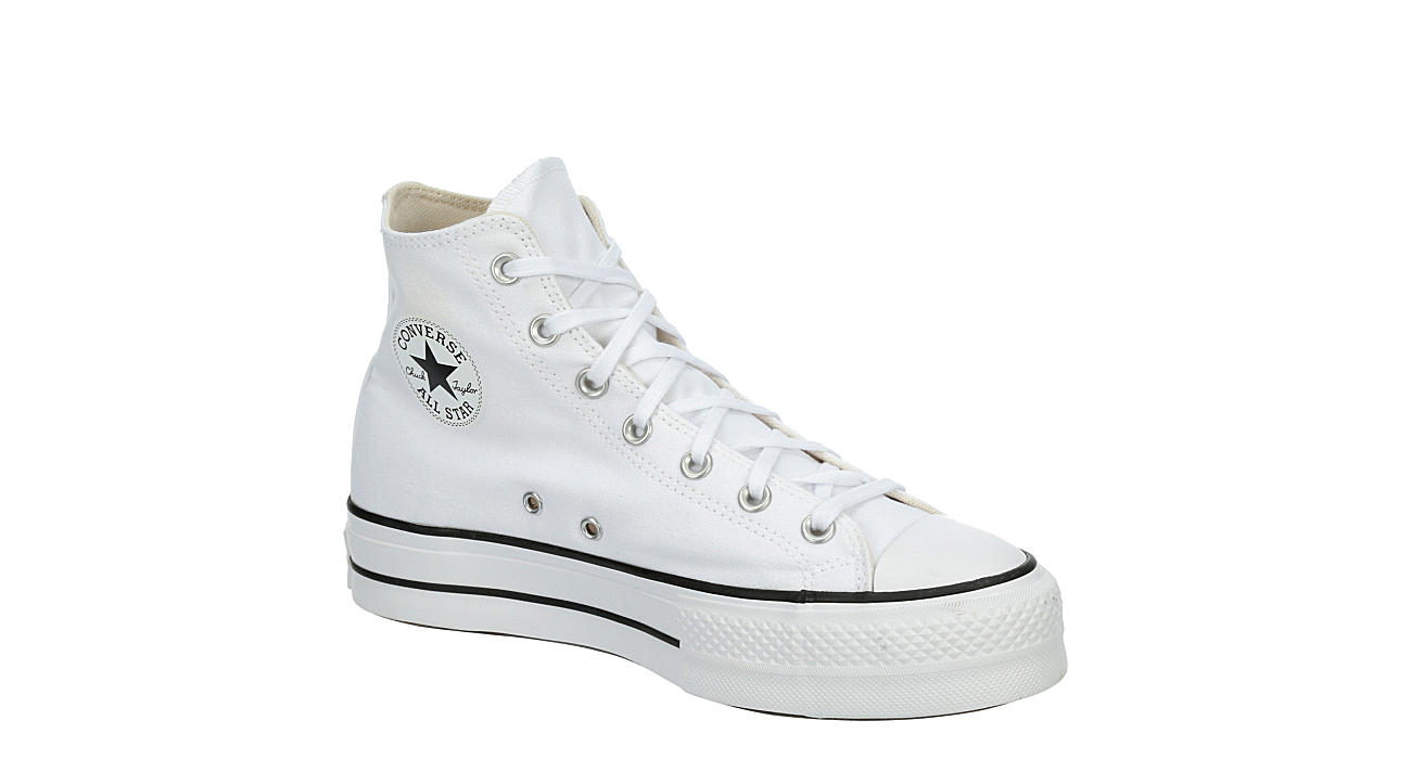 Converse Womens Chuck Taylor All Star High Top Platform Sneaker - White خنزير وردي