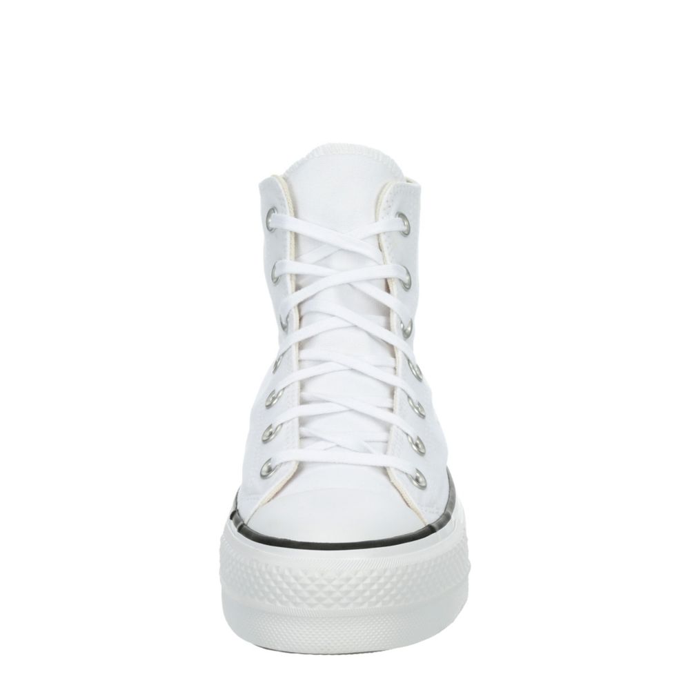 Witte hoge all stars platform hot sale