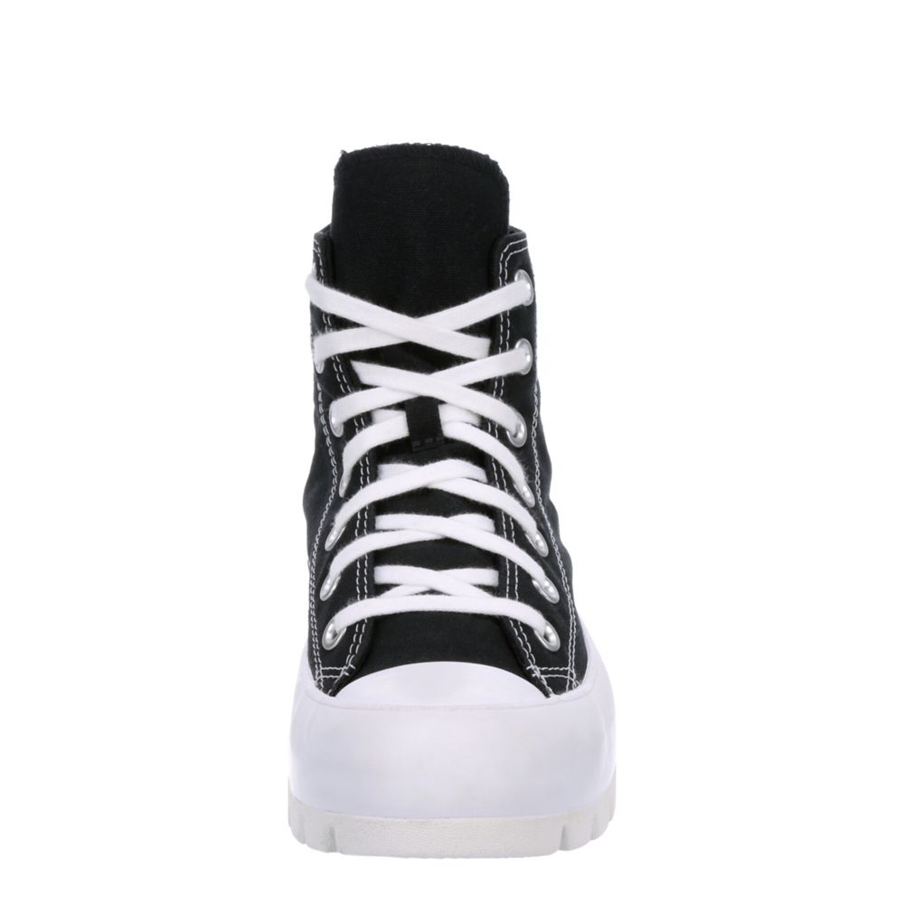 women's black slip on high top sneakers