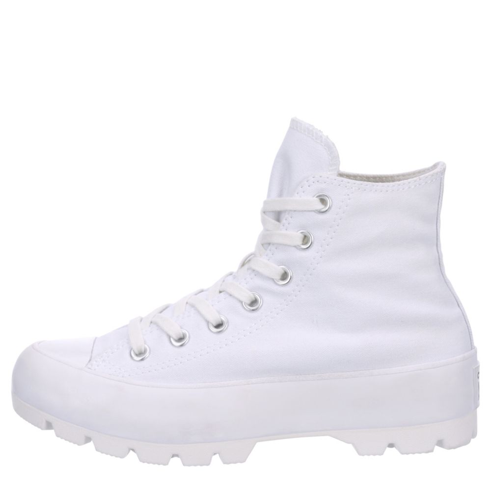 desayuno Tratar Llave White Converse Womens Chuck Taylor All Star Lugged High Top Sneaker |  Womens | Rack Room Shoes