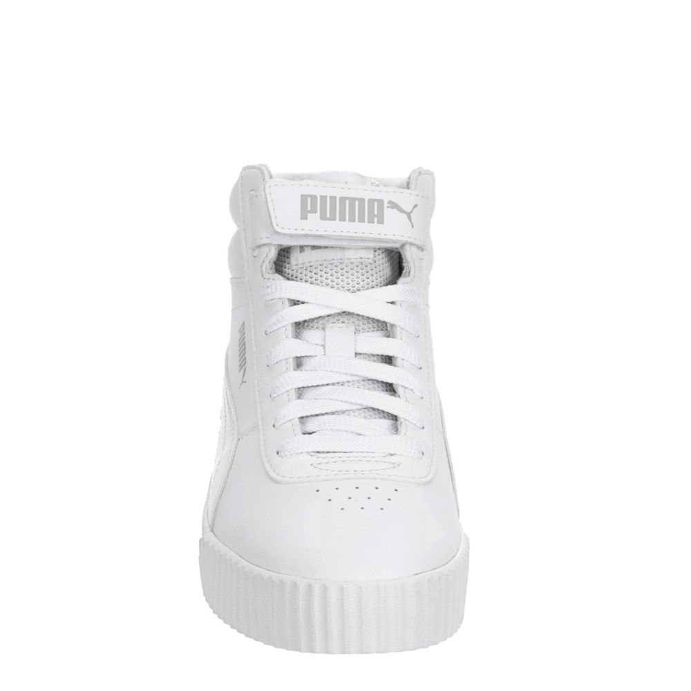 White Puma Womens Carina Mid Top Sneaker, Womens