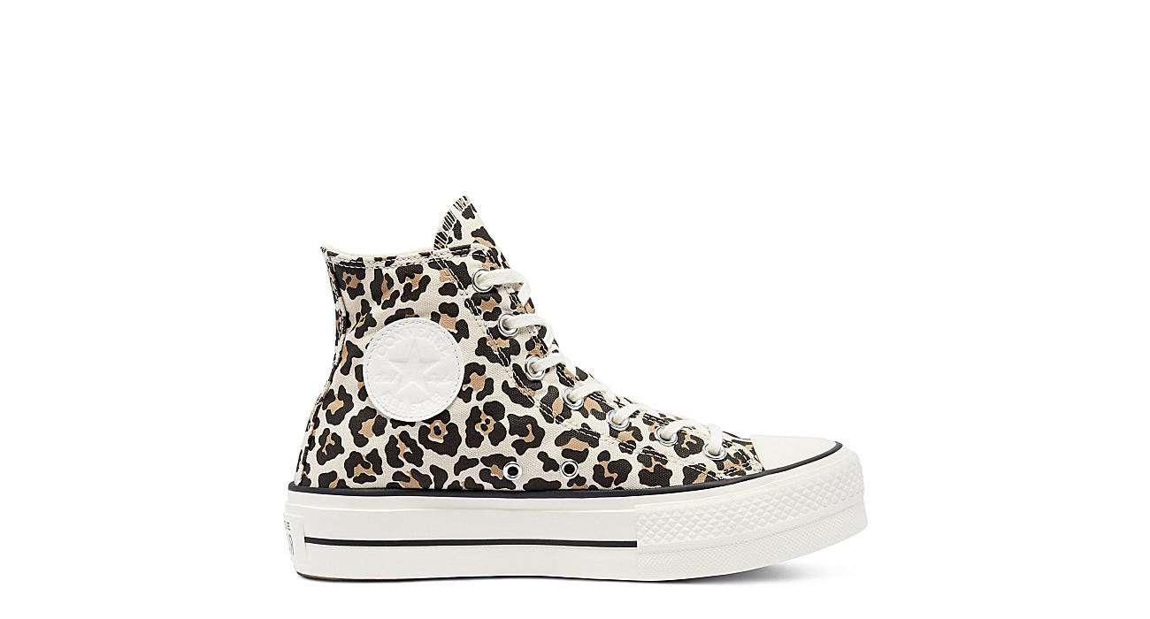 Converse Womens Chuck Taylor All Star High Top Platform Sneaker - Leopard Converse Womens Chuck Taylor All Star High Top Platform Sneaker - Leopard