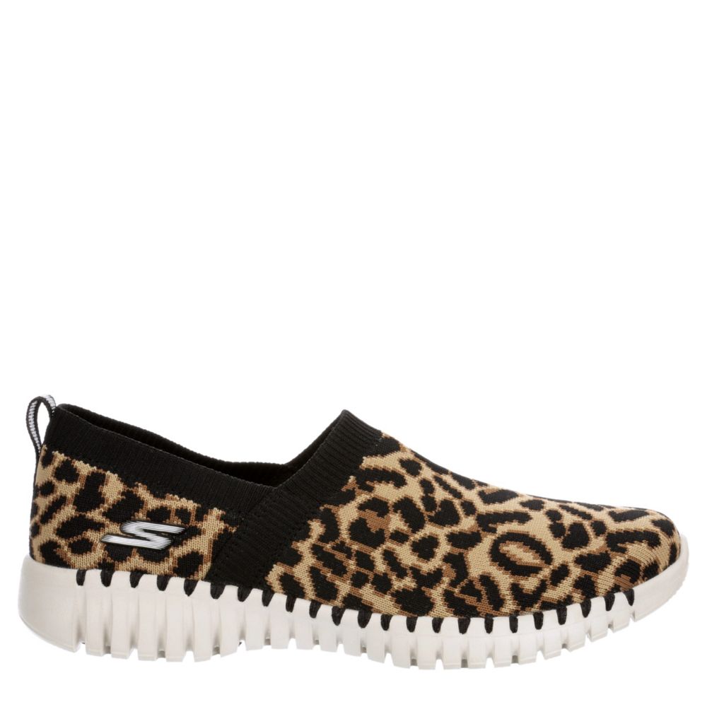 leopard skechers go walk