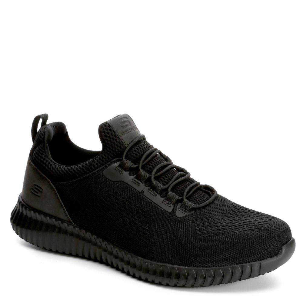 Mens Resistant Room Cessnock Shoes Black Slip Work Skechers | Shoe Rack |