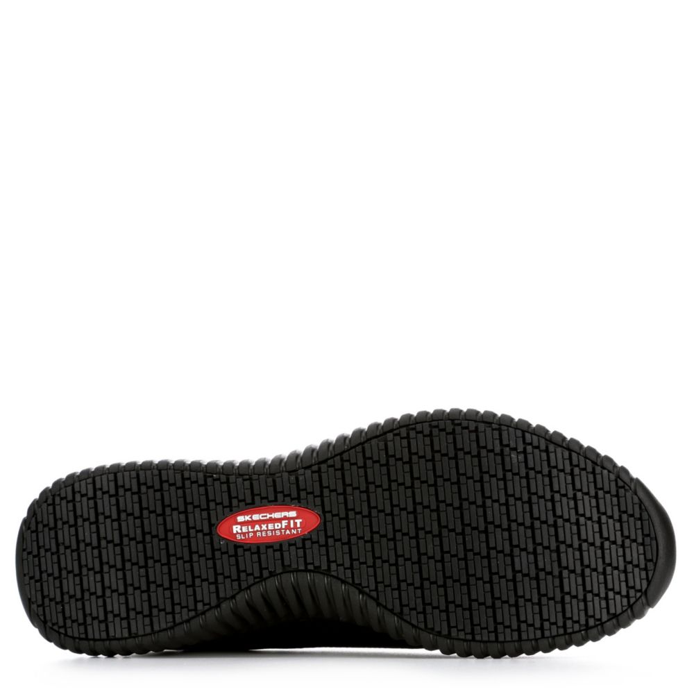 Room Slip Rack | Cessnock | Shoes Black Mens Skechers Work Resistant Shoe