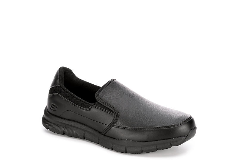 licencia flotador Interesar Black Skechers Mens Nampa-groton Slip Resistant Work Shoe | Slip Resistant  | Rack Room Shoes