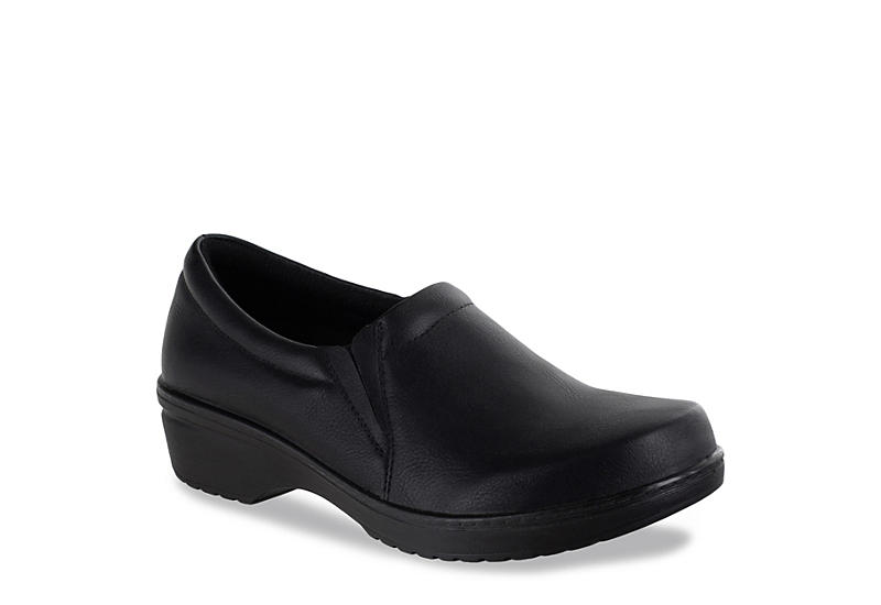 Black Easy Works Womens Tiffany Slip Resistant Work Shoe | Womens ...