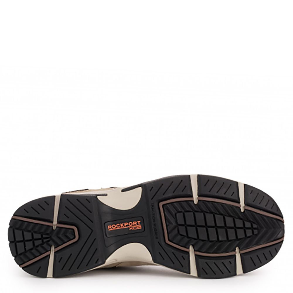 Taupe Rockport Mens Rock Cove Slip On Sneaker Casual