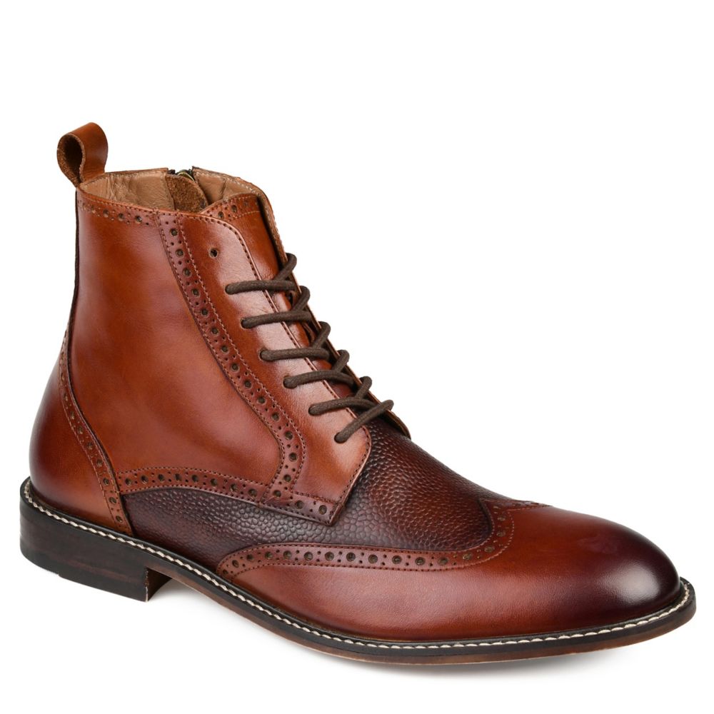 thomas & vine legend men's wingtip ankle boots