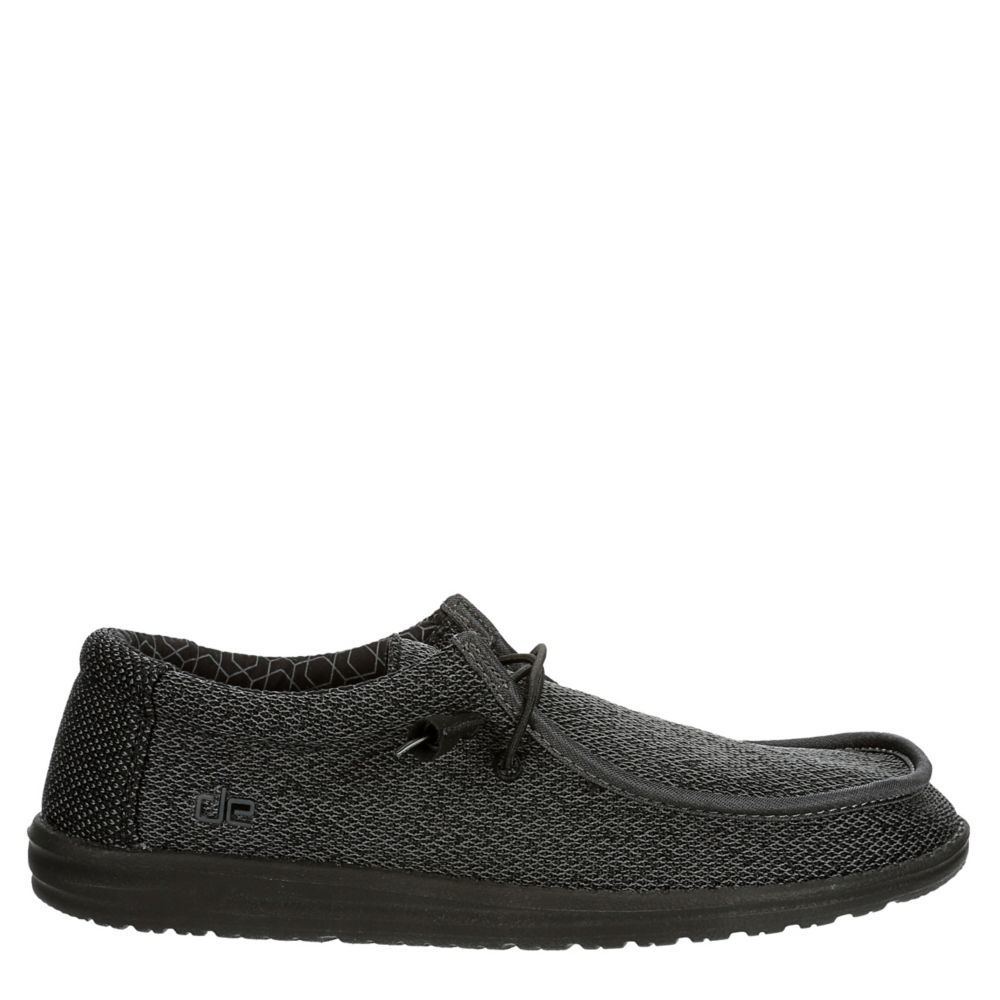 Hey Dude Men's Wally Sox Micro Total Black Shoe