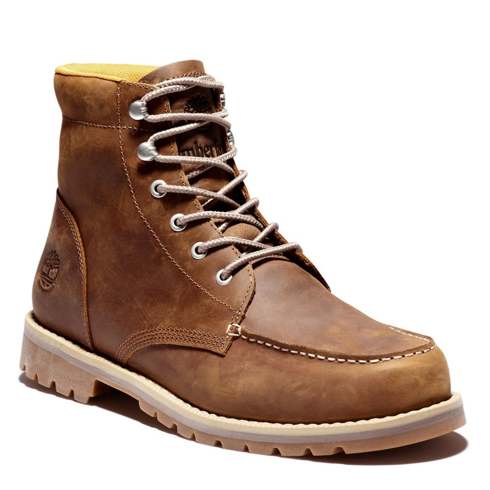 promesa Infantil Sucio Rust Timberland Mens Redwood Falls Moc Toe Waterproof Lace-up Boot | Boots  | Rack Room Shoes