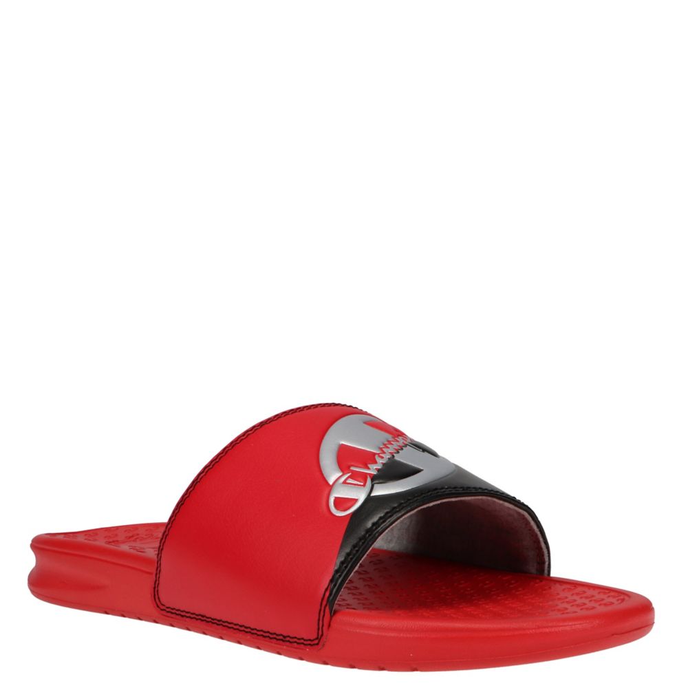 champion flip flops red