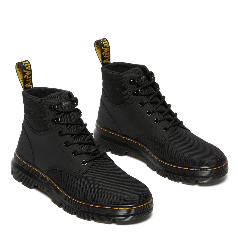 DR.MARTENS MENS RAKIM UTILITY EXTRA TUFF LACE UP BOOT BLACK