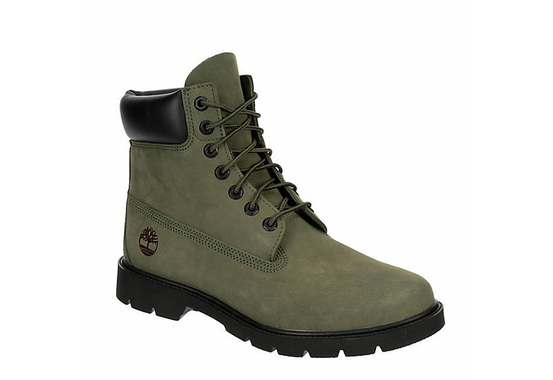 OLIVE TIMBERLAND Mens 6-inch Waterproof Boot