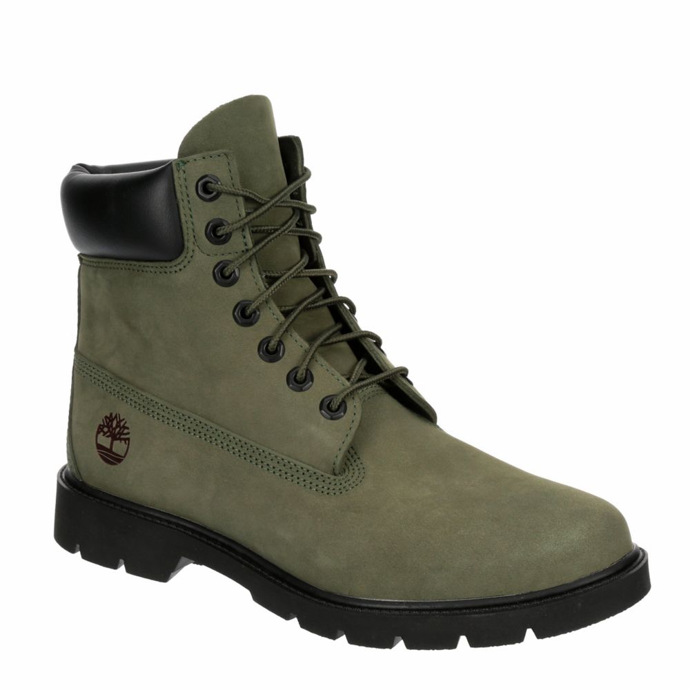 OLIVE TIMBERLAND Mens 6-inch Waterproof Boot