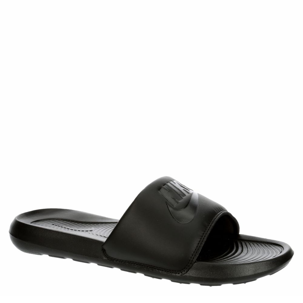 Black Nike Mens Victori One Slide Sandal | Sandals | Rack Room Shoes