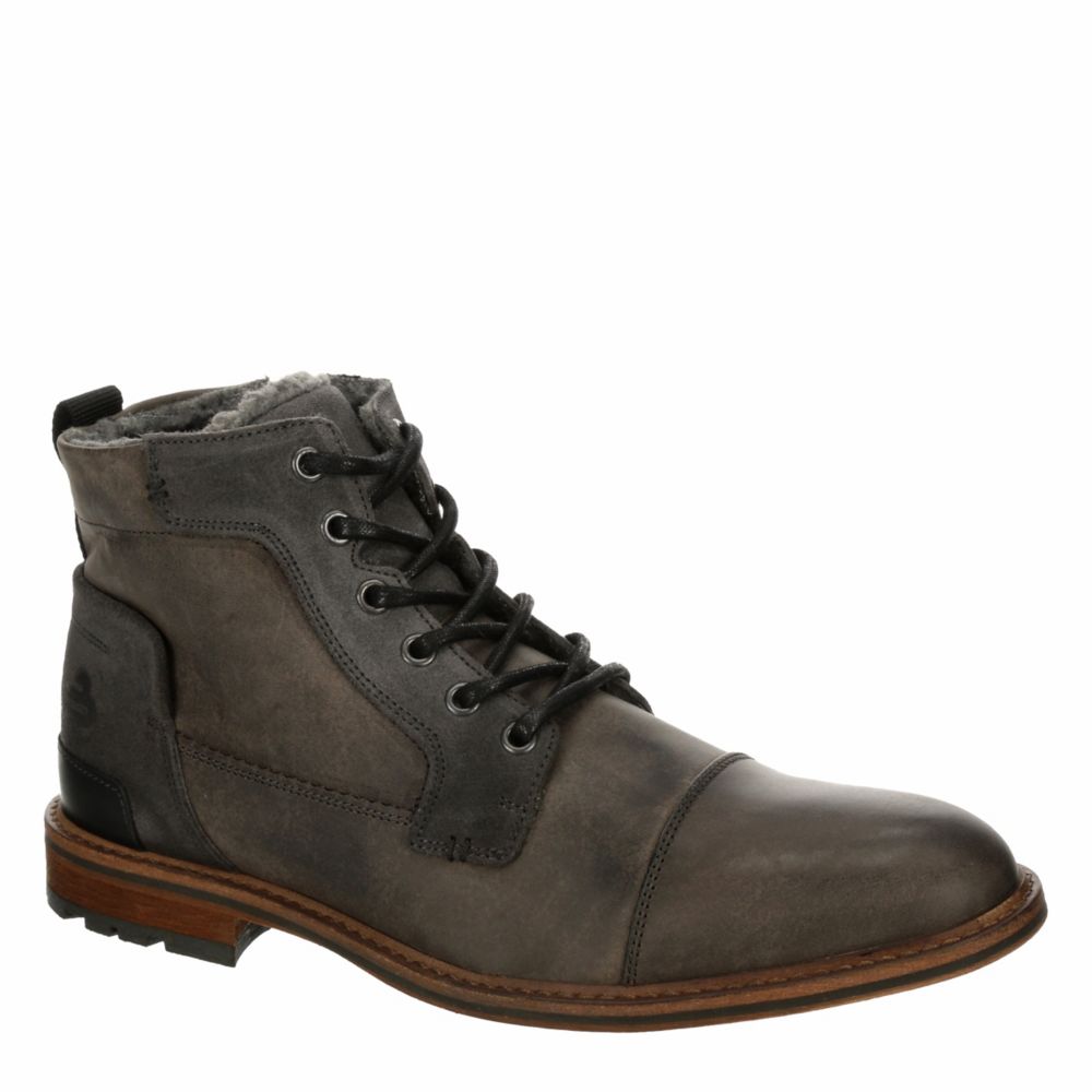 grey lace up boots mens