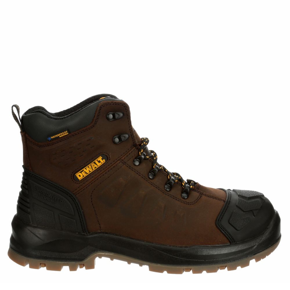 Brown Mens Hadley Steel Toe Work Boot Dewalt Rack Room Shoes