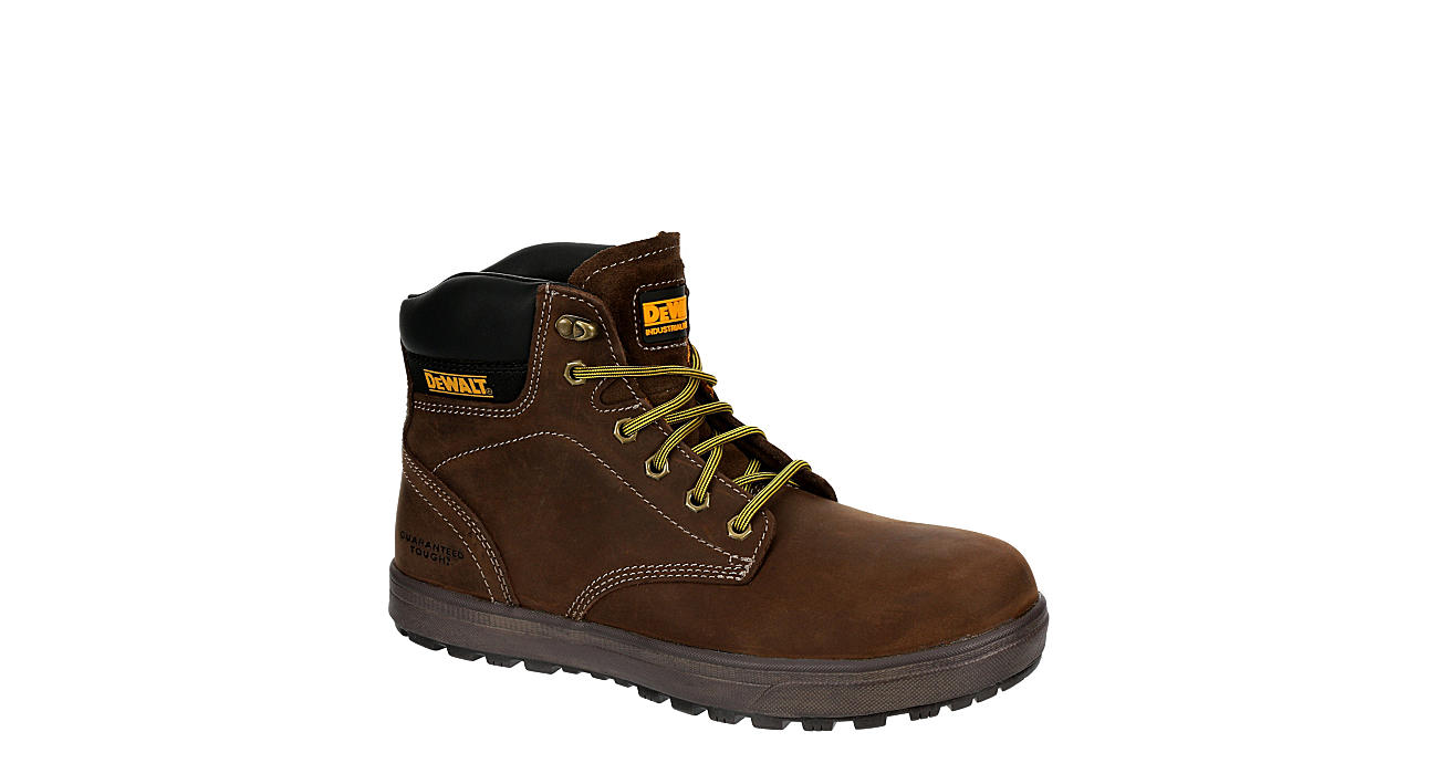 Men's Safety Steel Toe Work Ankle Boots Outdoor Hiking High Top Leather Shoes UK 